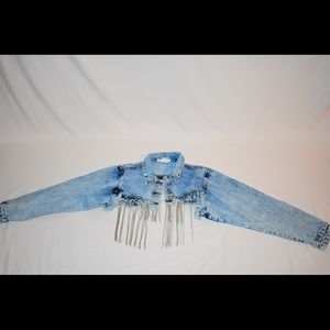 Crop top denim jacket